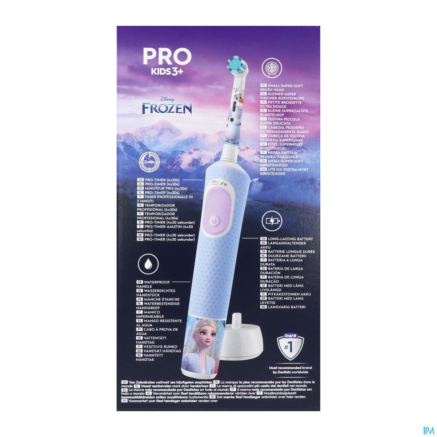 Oral B Pro Kids3+ Brosse A Dents Electrique Reine Des Neiges