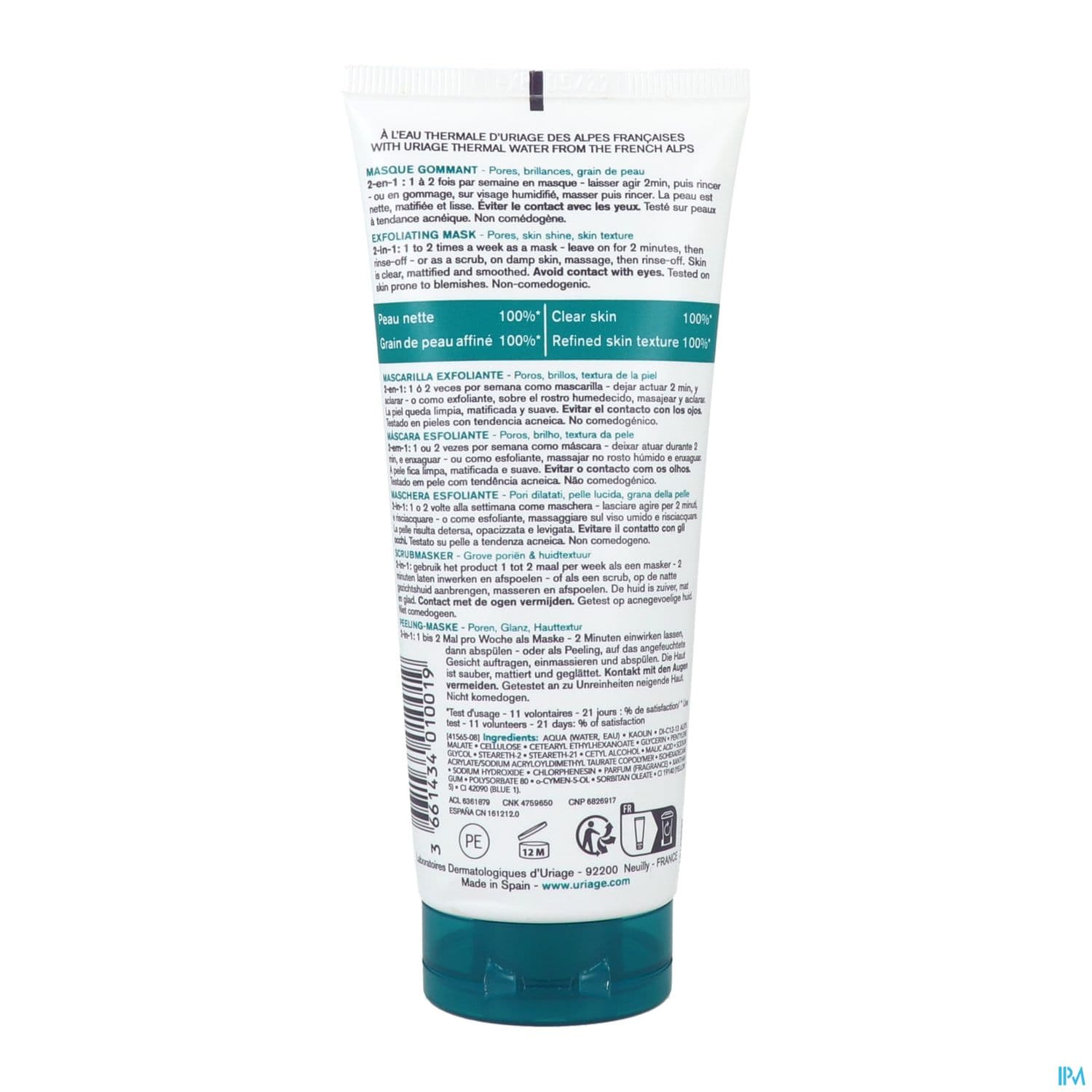 URIAGE HYSEAC MASQ GOMMANT 100ML