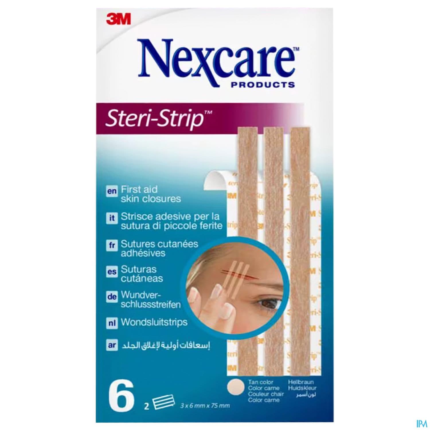 NEXCARE STERI-STRIP BEIGE 6MMX75MM