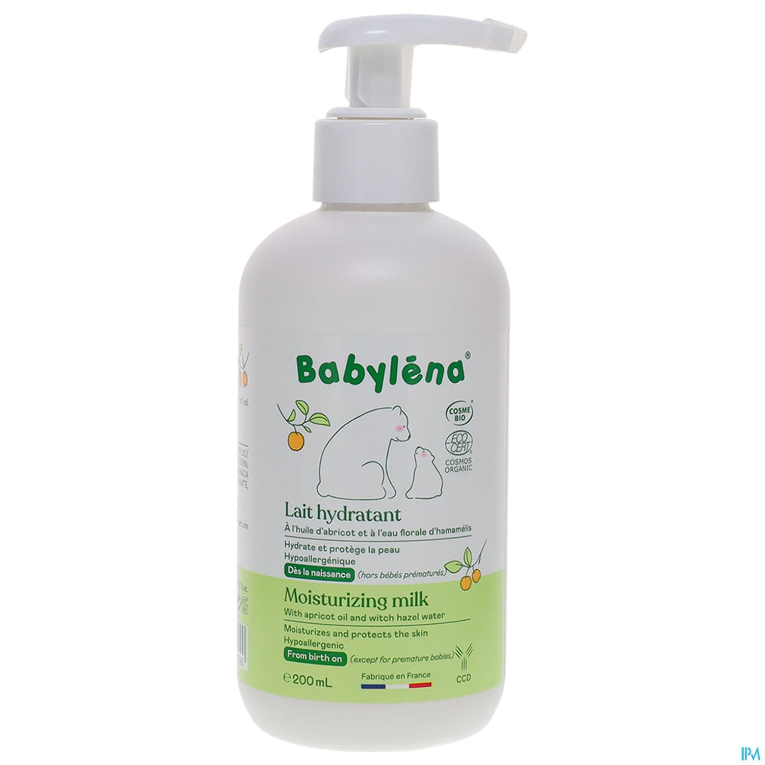 Babylena Lait Hydratant Bio 200ml