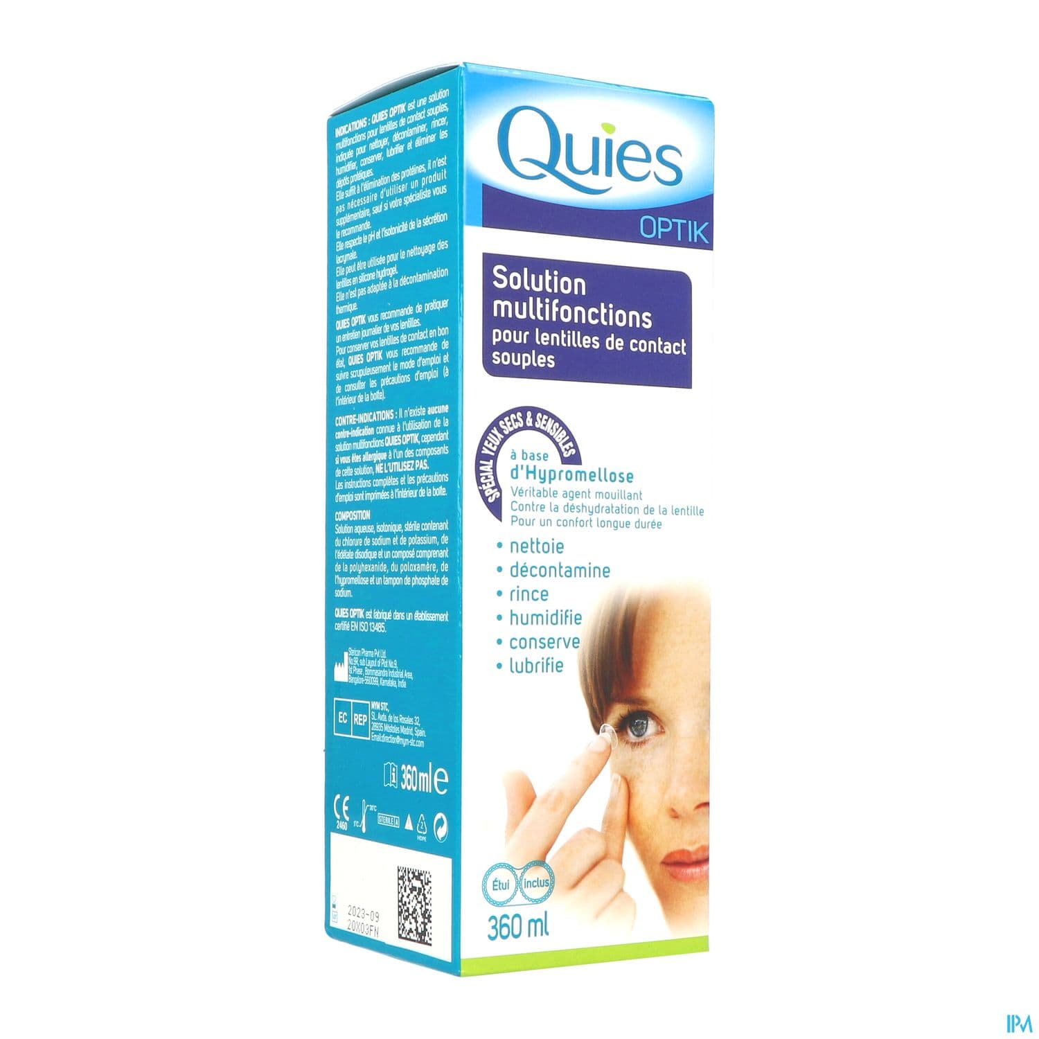 QUIES OPTIK SOL MULTIF LENT 360ML