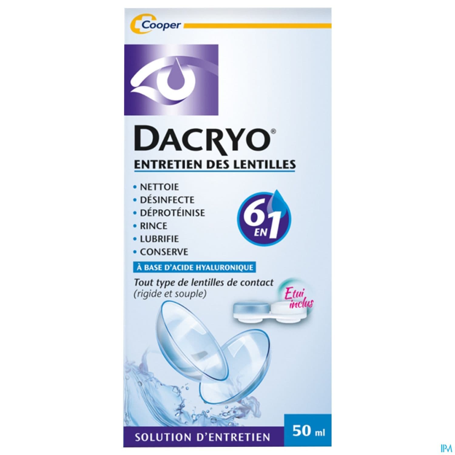 Cooper Dacryolens Entretien Lentilles 50ml