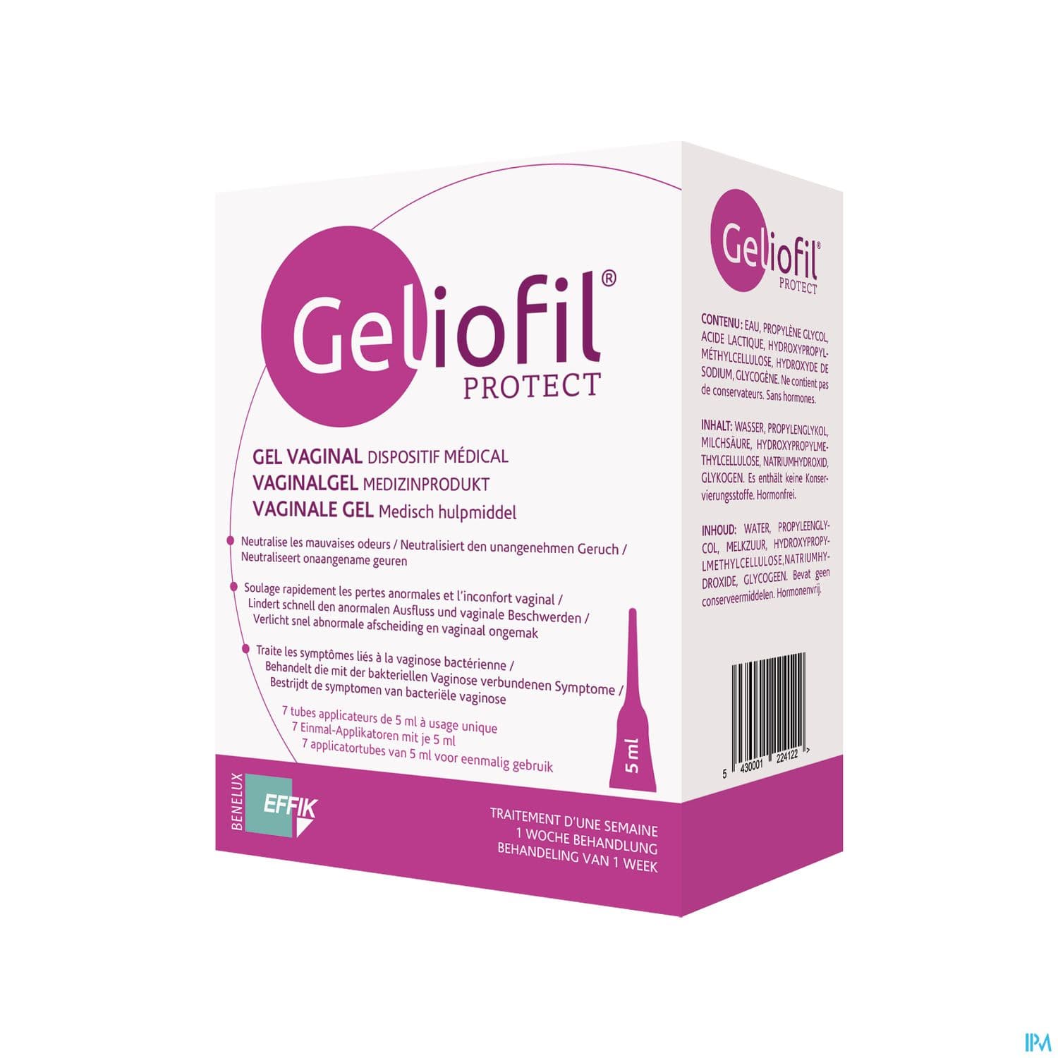 Geliofil Protect Gel Vaginal 5ml X7