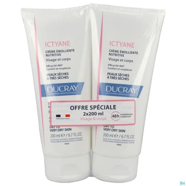 ICTYANE CR EMOL NUTRITIVE 200ML X2