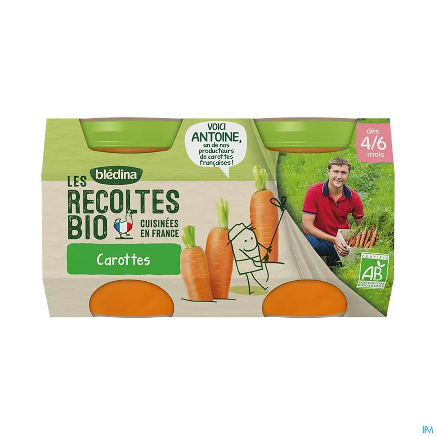 BLEDINA REC BIO CAROTT BRET 130GX2