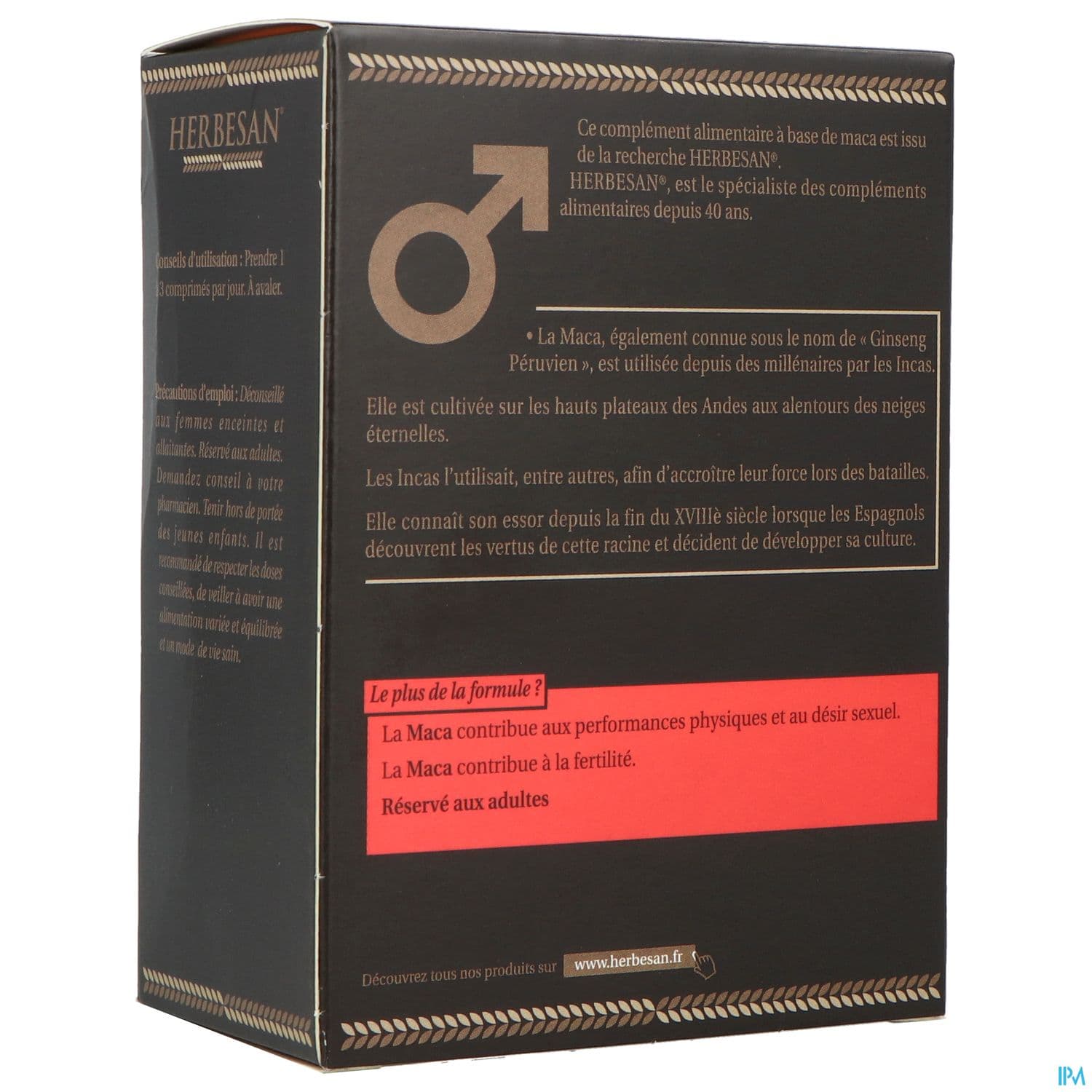 Herbesan Maca Tonus Sexuel Comprime 90