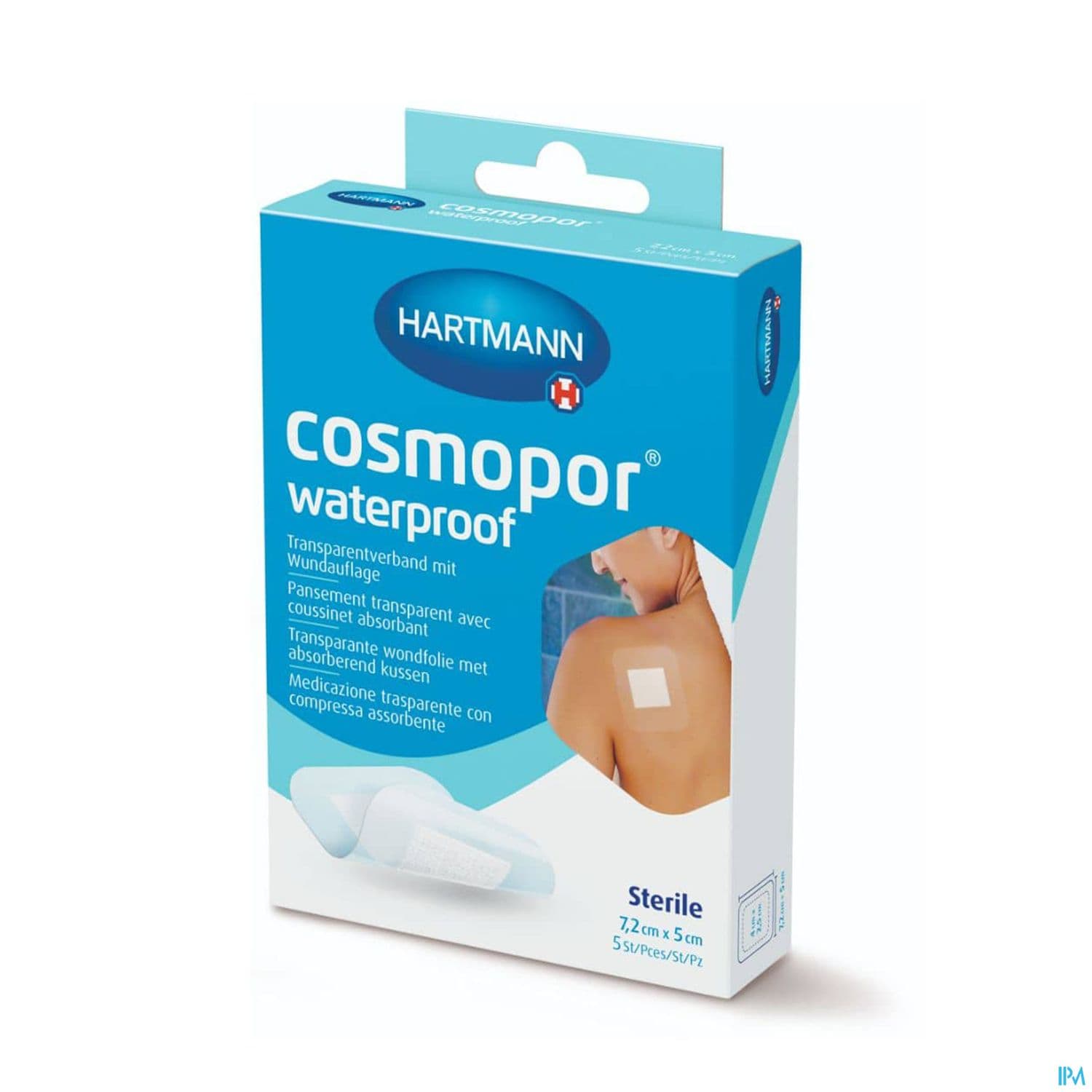 Hartmann Cosmopor Sterile Pansement Adhesif Waterproof 7cm2 X 5cm 5
