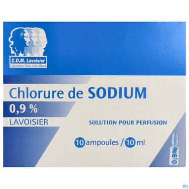 Lavoisier Sodium Chlorure 0.9% Solution Injectable 10ml 10