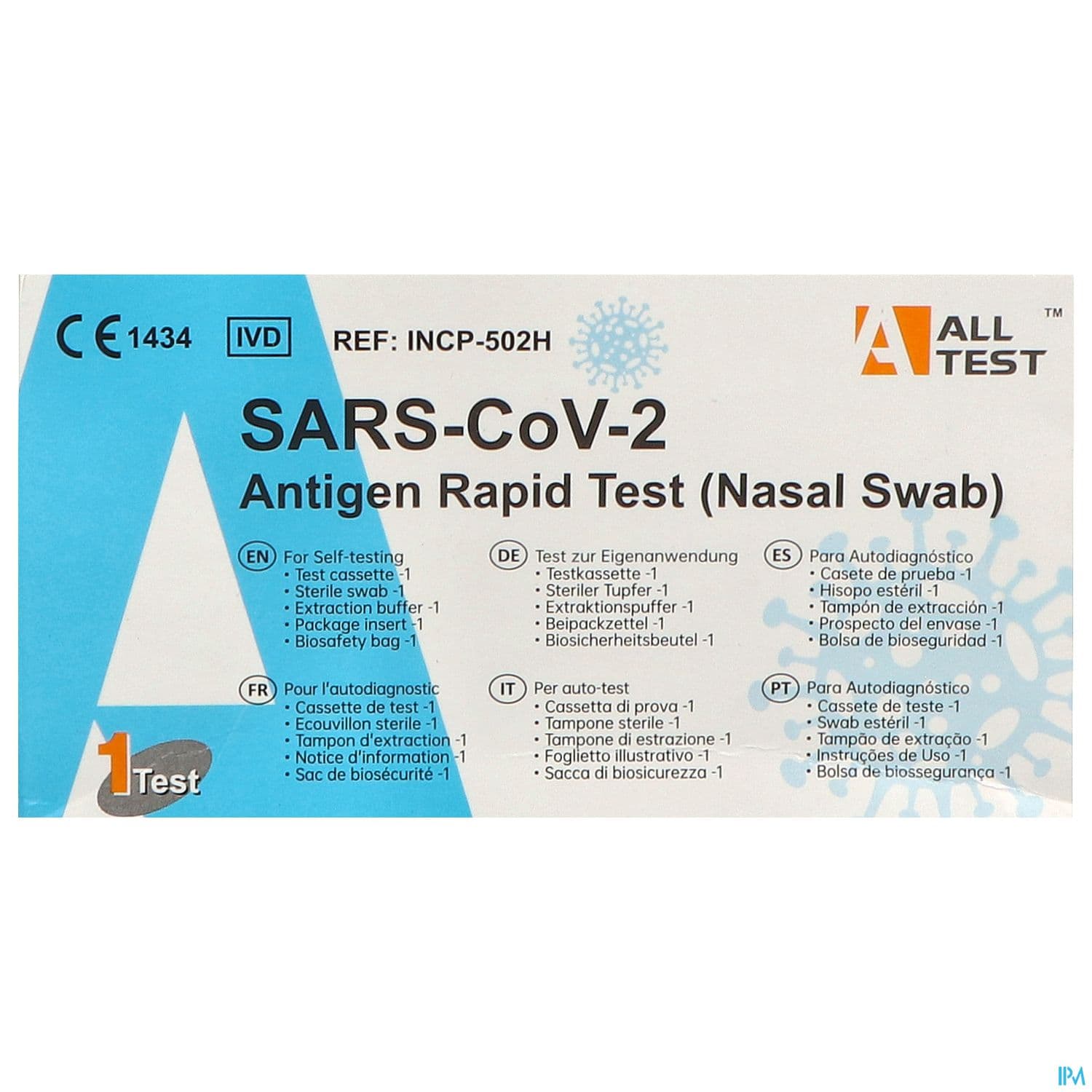 ALL TEST RAPID AG SRAS-COV-2 X1