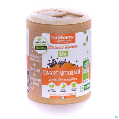 NAT&FORM ECO CURCUM/PIP BIO GELU90