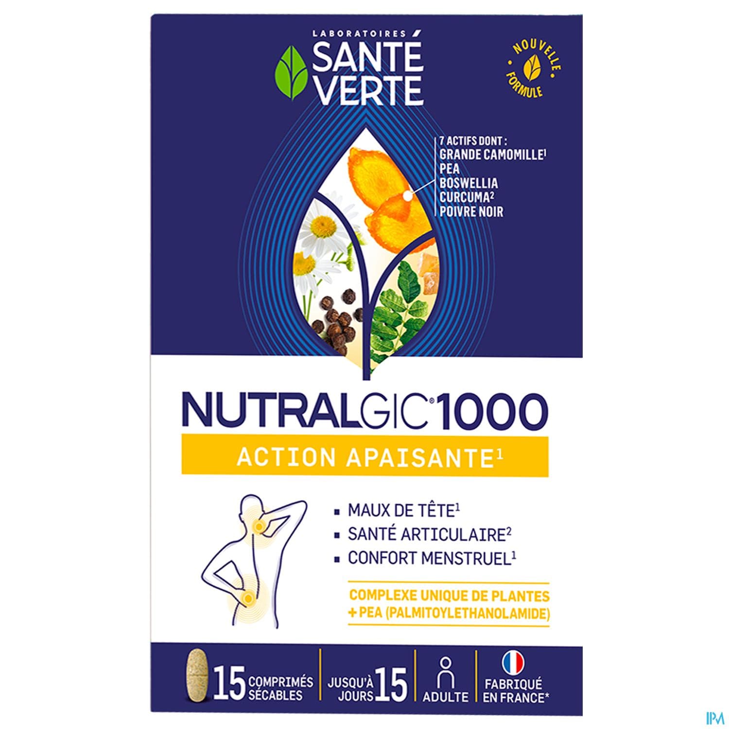 NUTRALGIC 1000 SANTE VERTE CPR 15