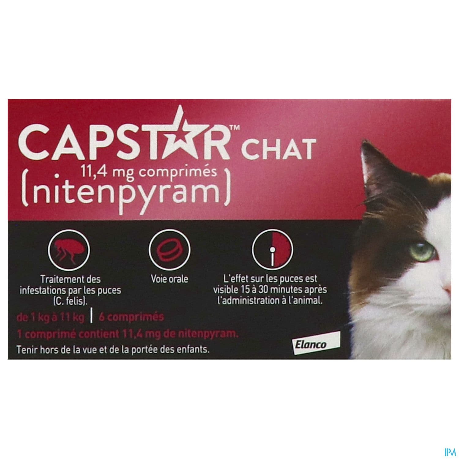 CAPSTAR CHAT 11,4MG CPR 6