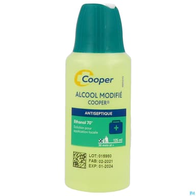 Cooper Alcool Modifie 70d Solution Pour Application Cutanee 125ml