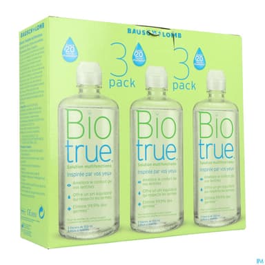 BIOTRUE MULTIF SOL LENTIL 300ML 3