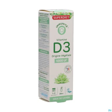 SUPERDIET VIT D3 SPR BUCC 20ML