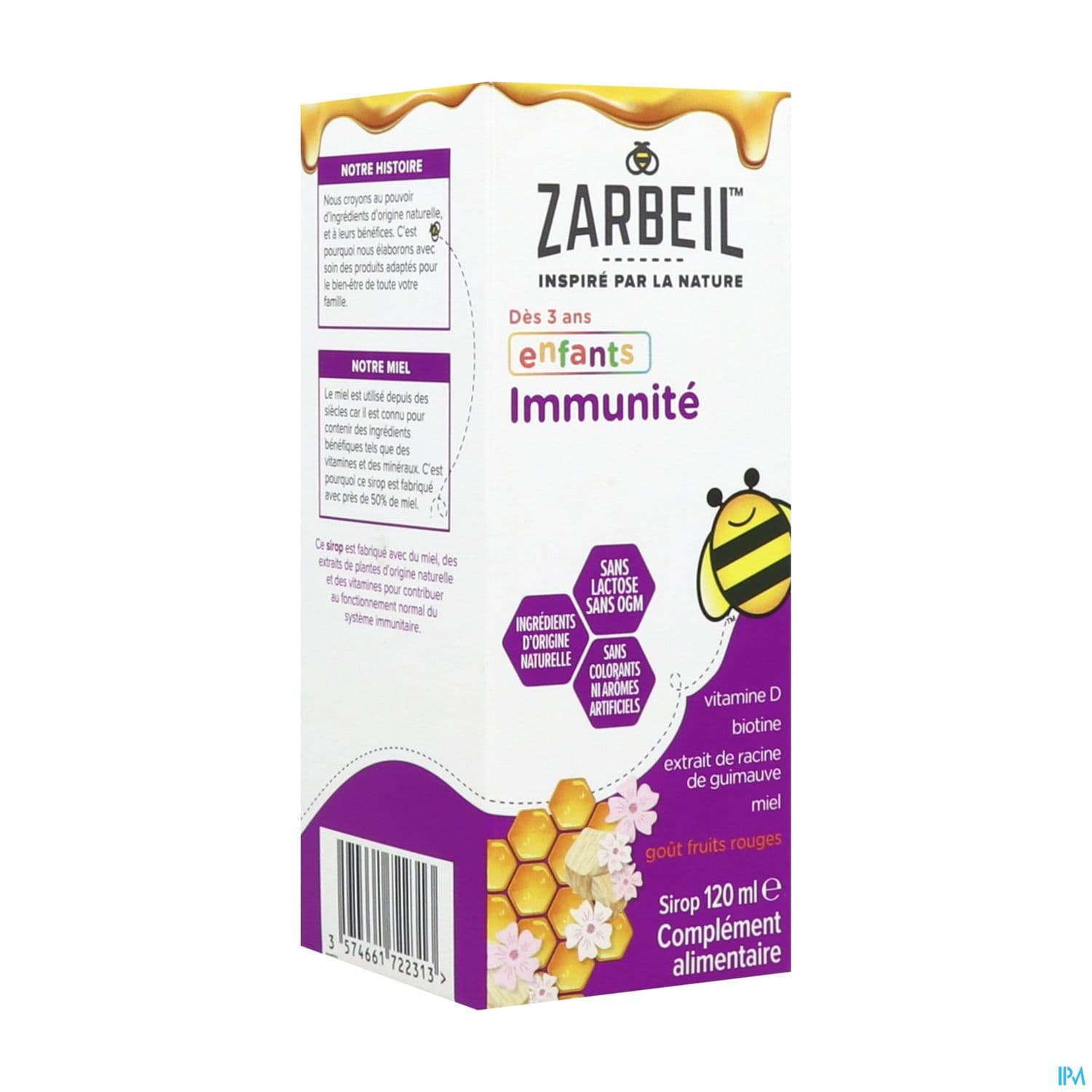 Zarbeil Sirop Enfant Immunite Gout Fruits Rouges 120ml