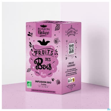 Romon Nature Tisane Plaisir Fruits Bois Bio Infusette 1g8 16