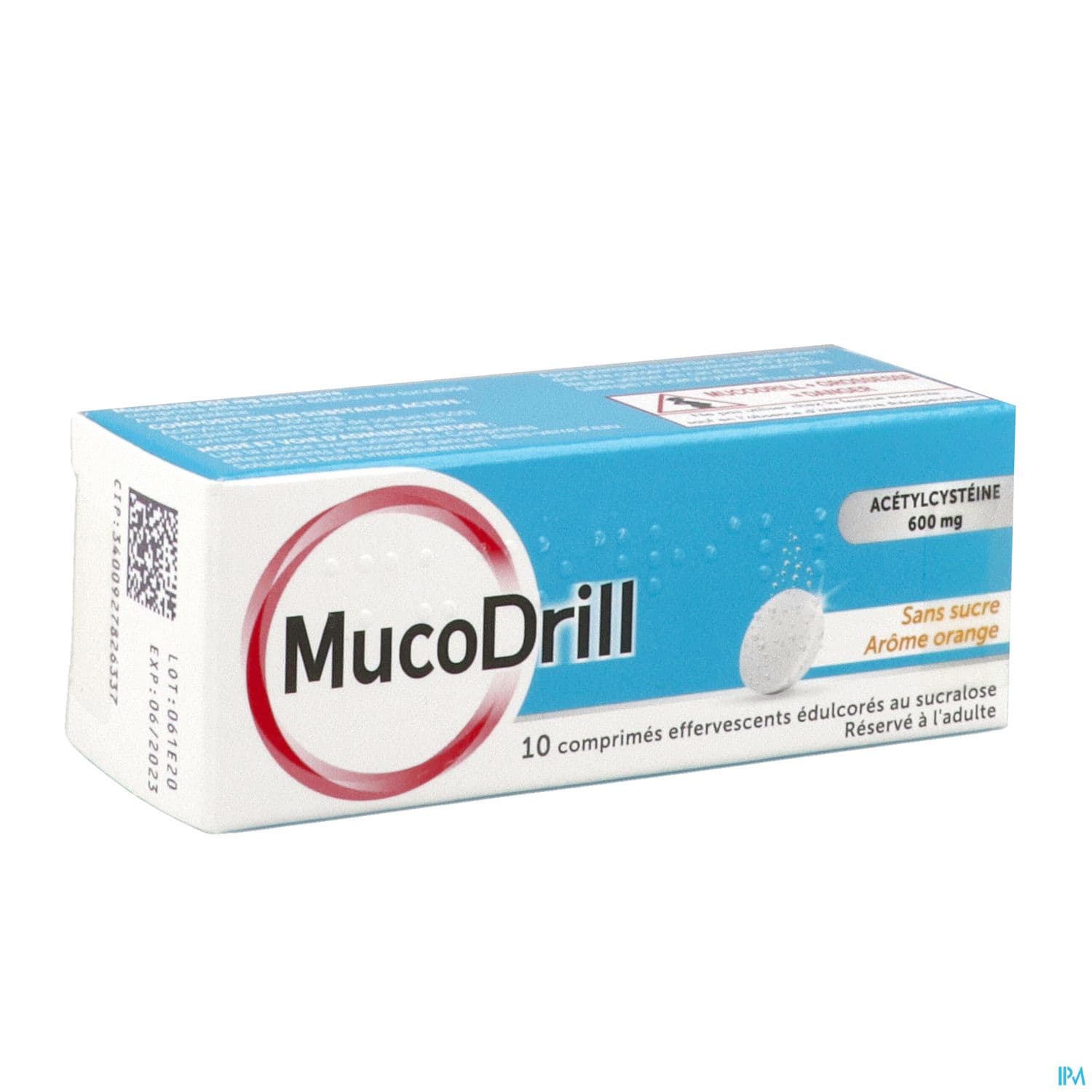 MUCODRILL 600MG CPR EFF SS SUCRE EDU SUC T/10