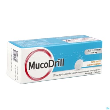 MUCODRILL 600MG CPR EFF SS SUCRE EDU SUC T/10