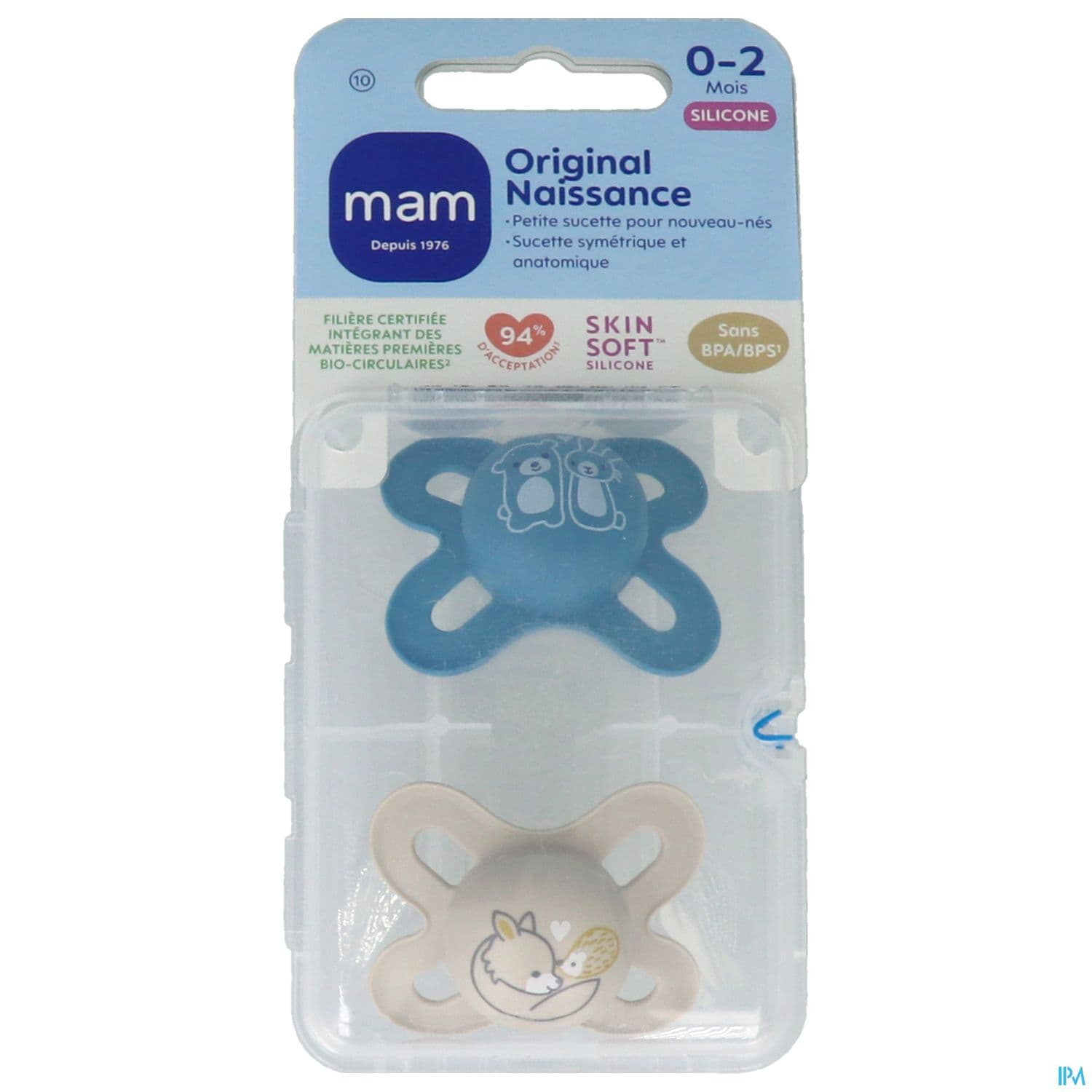 SUCET MAM ORIGIN NAISS SIL 0-2M X2