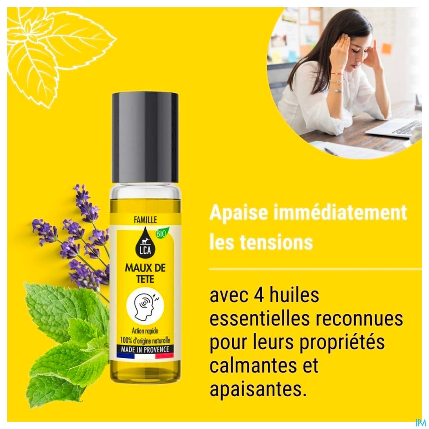 Lca Roll On Maux De Tete Bio 10ml