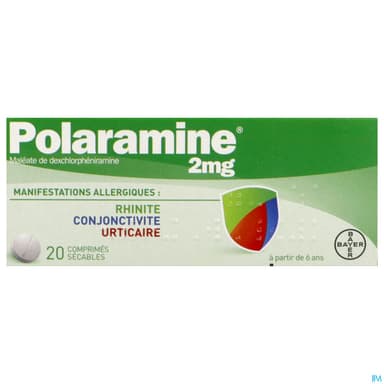 Polaramine 2mg Comprime Secable 20