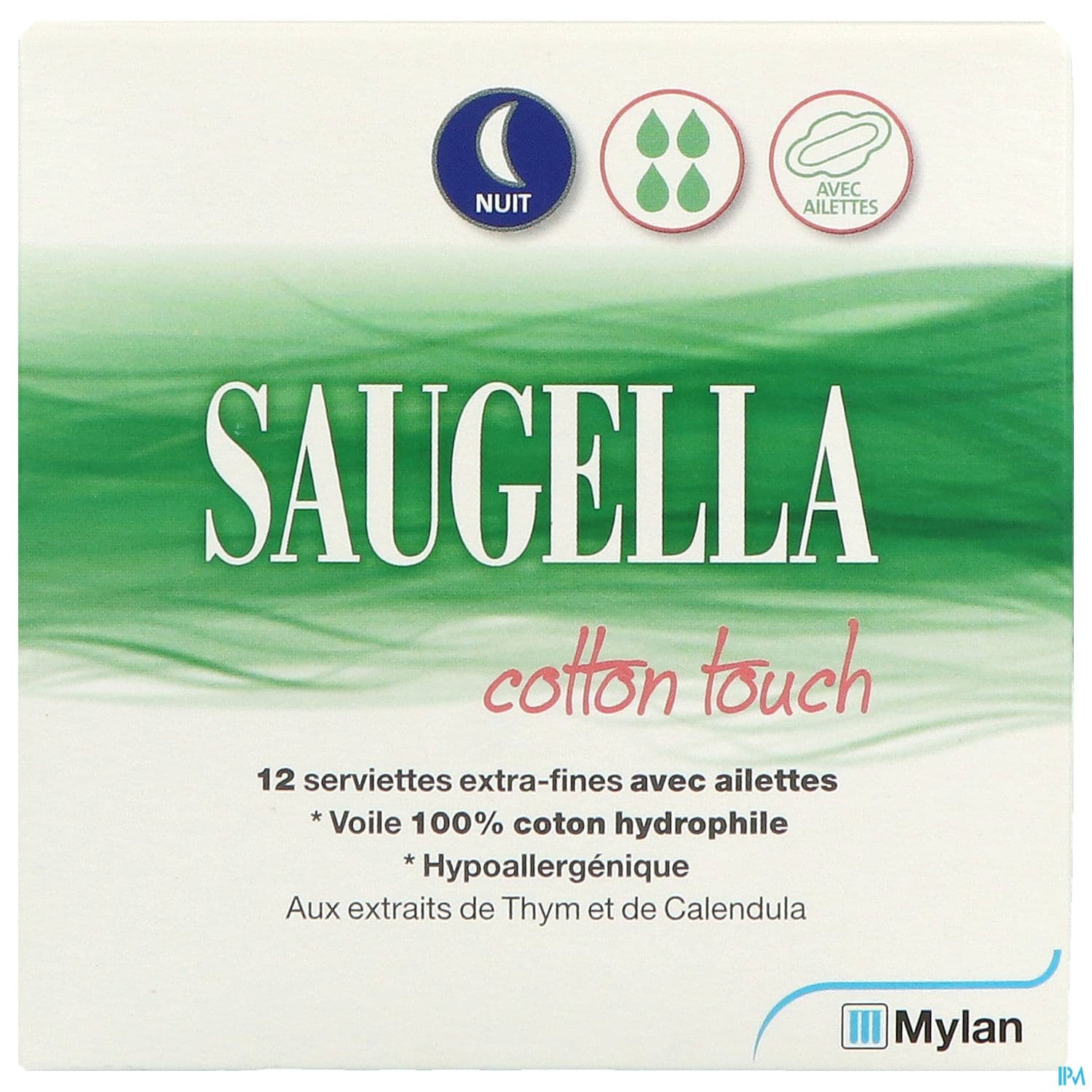 Saugella Cotton Touch Serviette Nuit 12