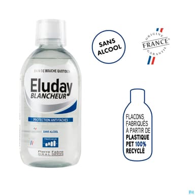 ELUDAY BLANCHEUR BAIN BOUCHE 500ML