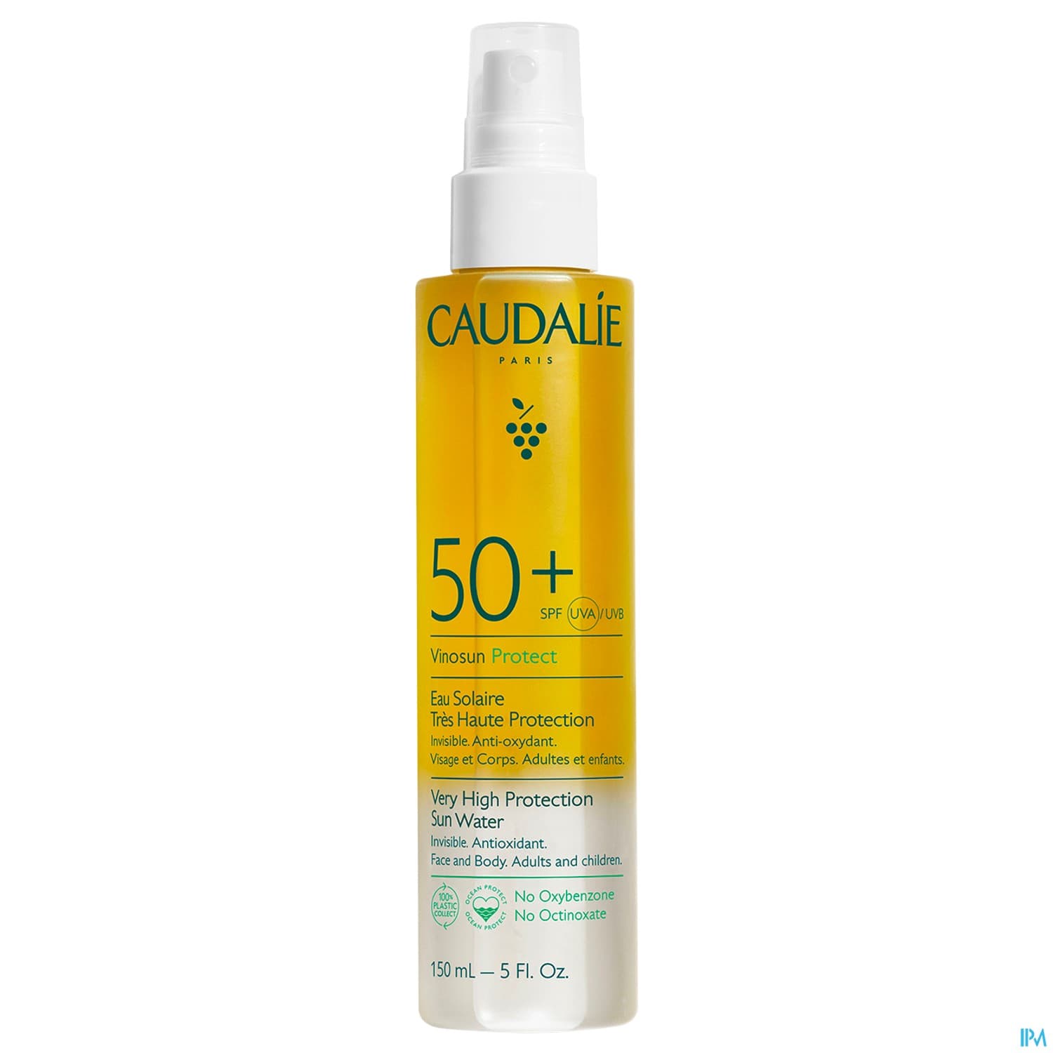 Caudalie Vinosun Eau Solaire Tres Haute Protection Spf50+ 150ml