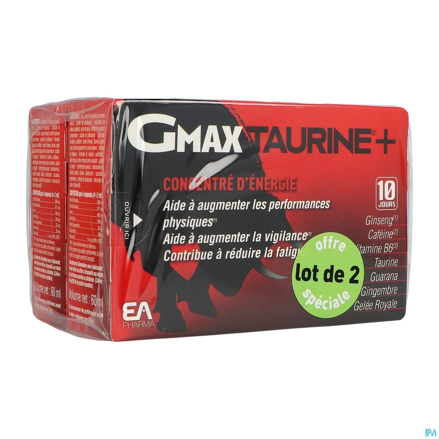 Gmax Taurine Ampoule 2ml 30 X2