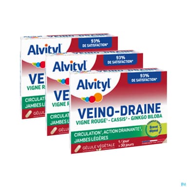ALVITYL VEINODRAINE GELUL 30X3