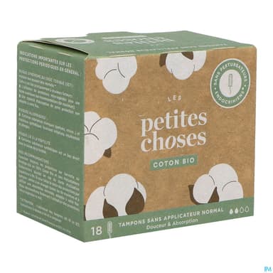 Les Petites Choses Tampon Bio Sans Applicateur Flux Normal 18
