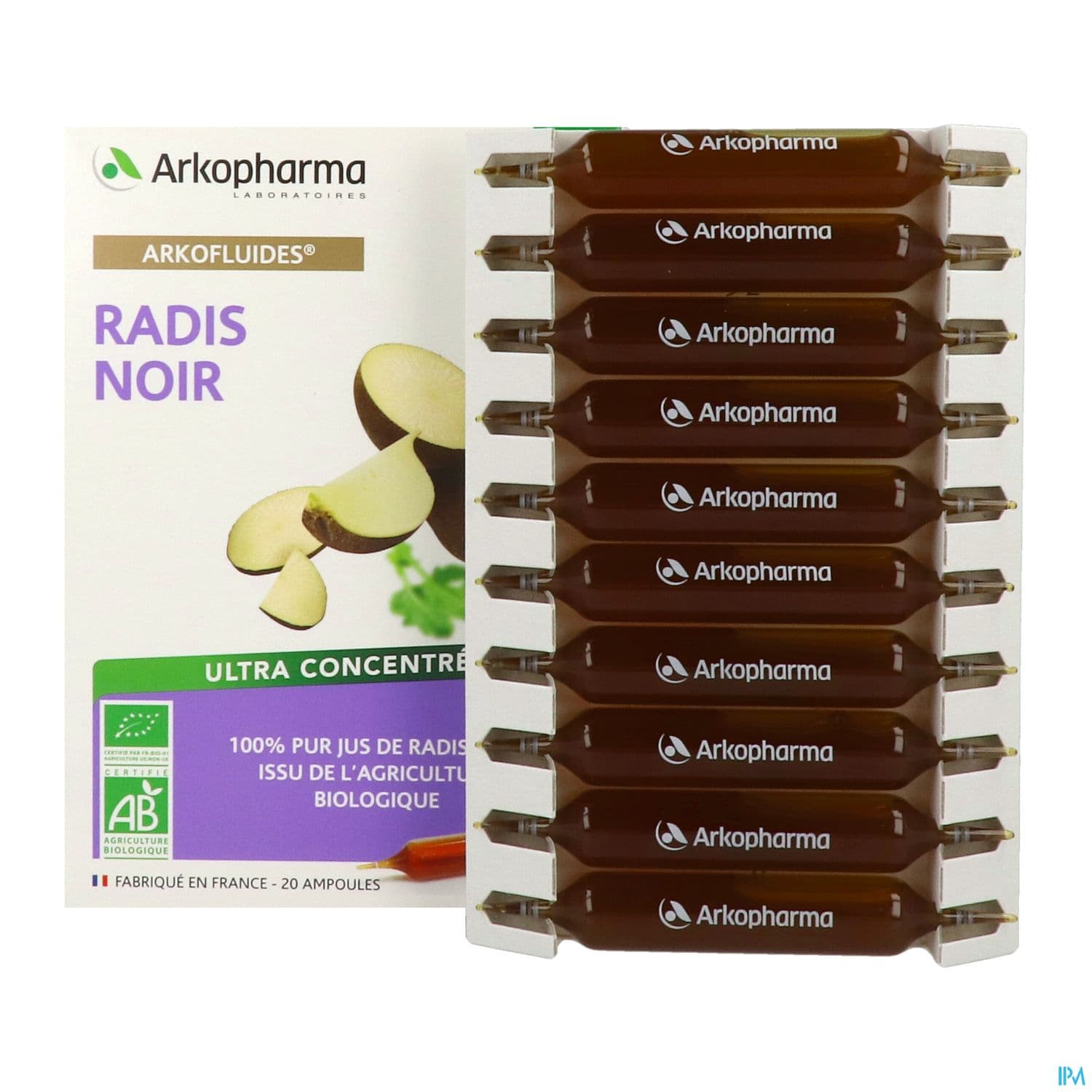Arkopharma Arkofluides Bio Radis Noir Ampoule Buvable 10ml 20