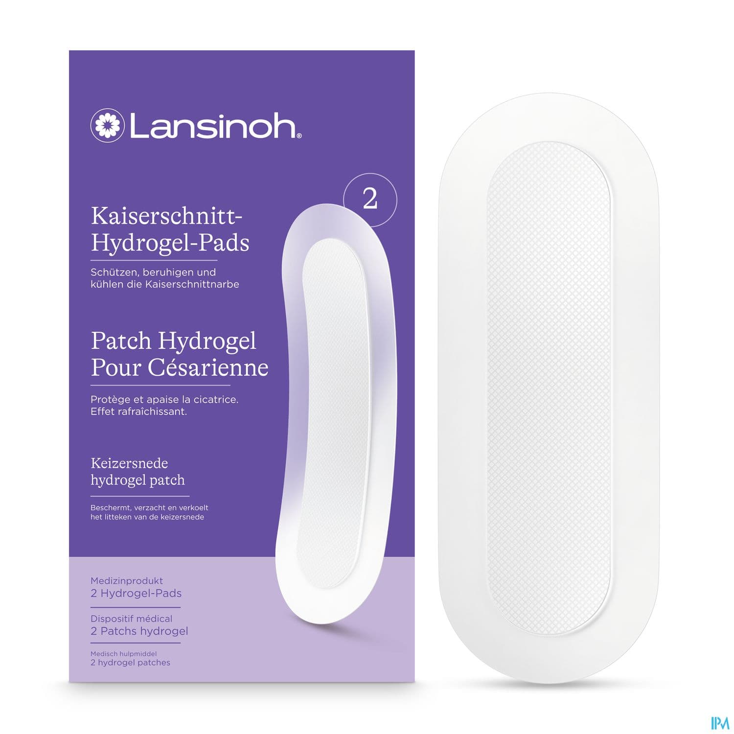 Lansinoh Patch Hydrogel Cesarienne Apaisant Et Cicatrisant 1