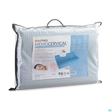 Innoxa Oreiller Memocervical Double Vague Bleu