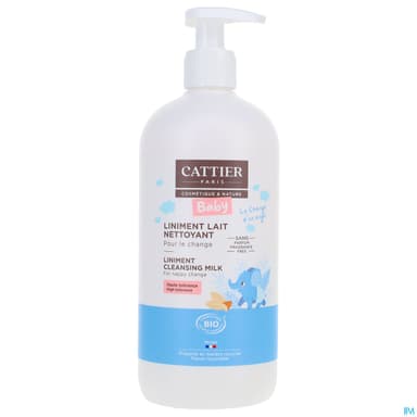 Cattier Bebe Liniment Lait Nettoyant Pour Le Change Bio 500ml