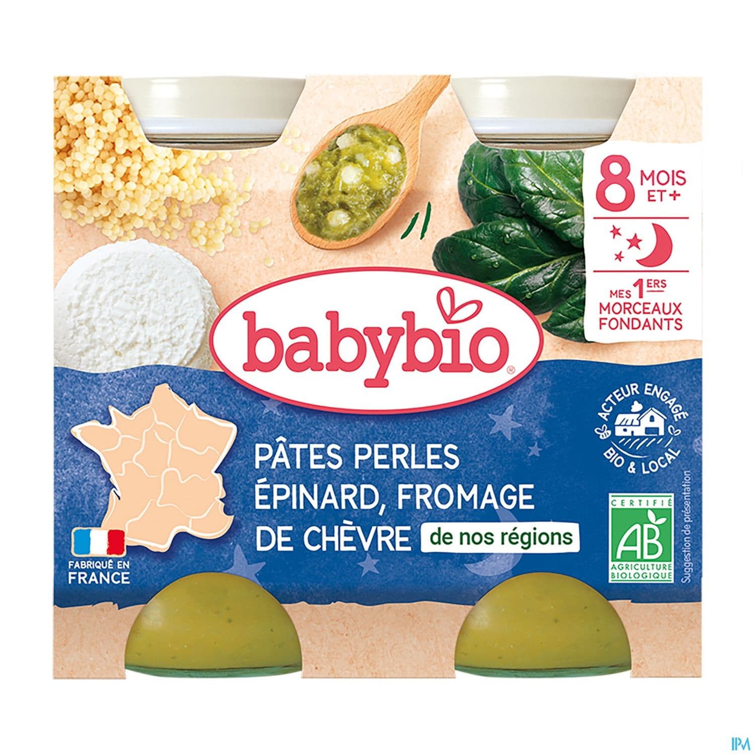 BABYBIO B/N PATE/EPIN/FROM 2X200G