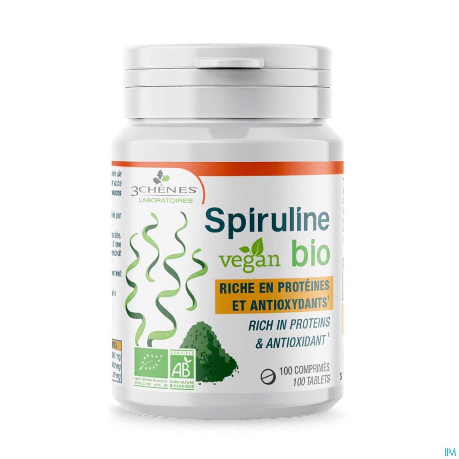3 CHENES SPIRULIN VEGAN BIO CPR100