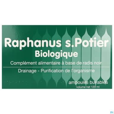 Raphanus S Potier Bio Solution Buvable Ampoule 10ml 12