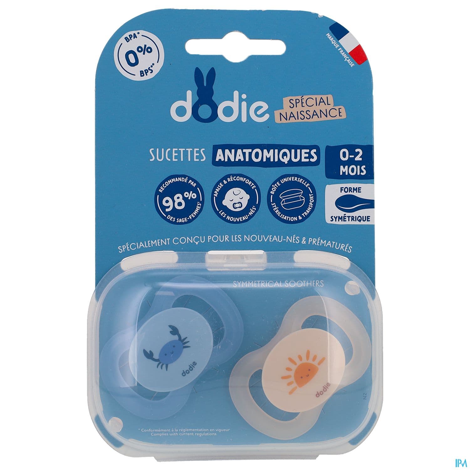 DOD SUCET 0-2M NEW BORN BLEU N2