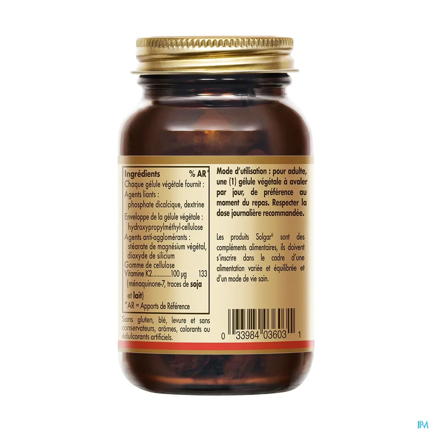 SOLGAR VIT K2 100µG GELUL VEG 50
