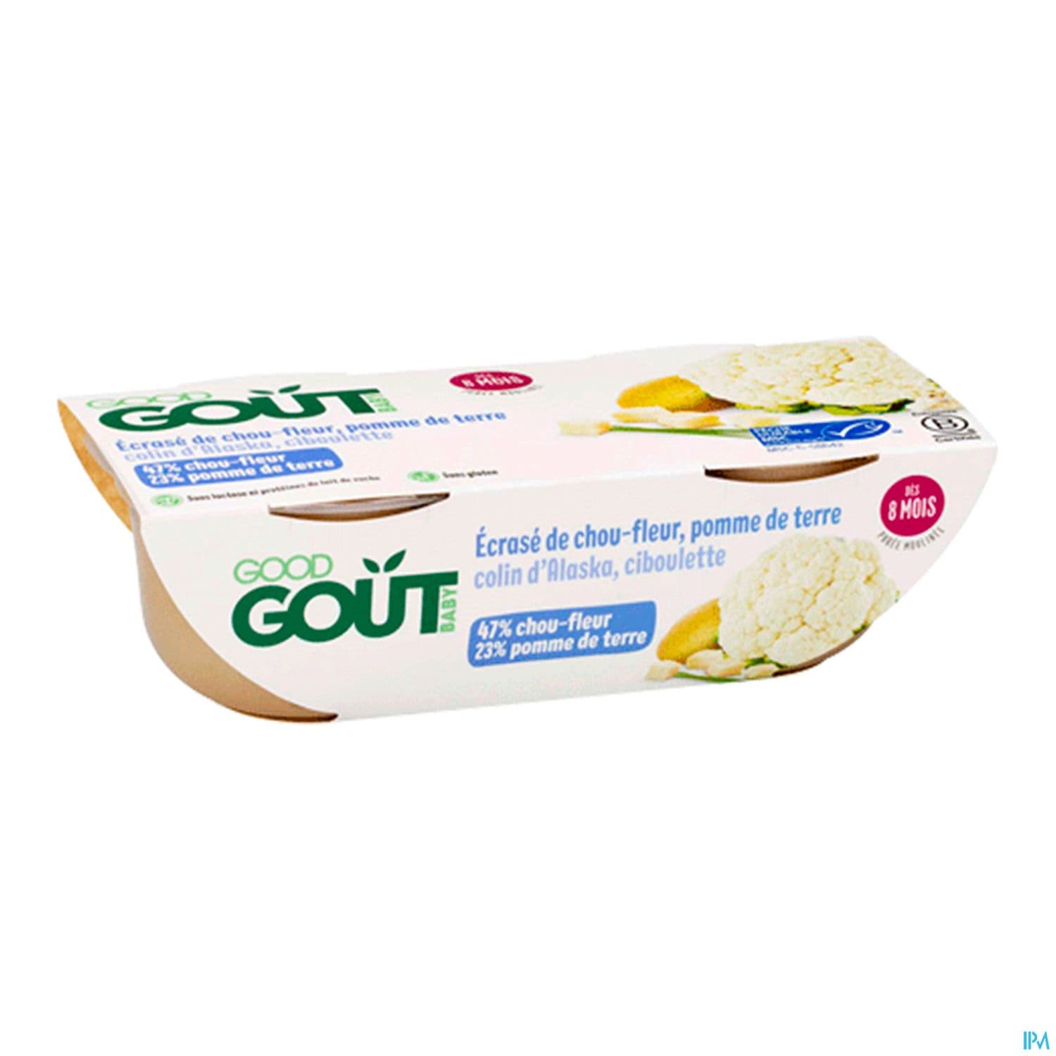 Good Gout Baby Bols Ecrase De Chou Fleur Pommes De Terre Et Colin D Alaska Bio 190g X2