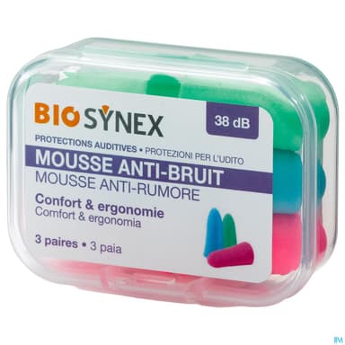 BIOSYNEX PROT AUDITIV MOUSSE 3PAIR