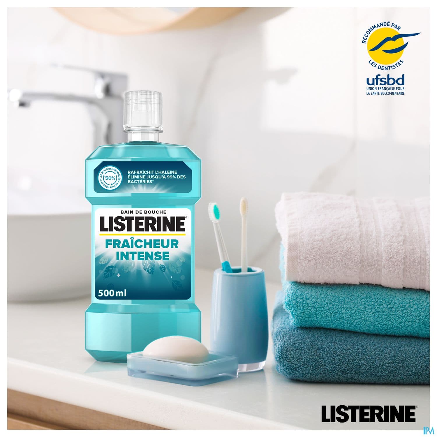 Listerine Fraicheur Intense Bain De Bouche 500ml