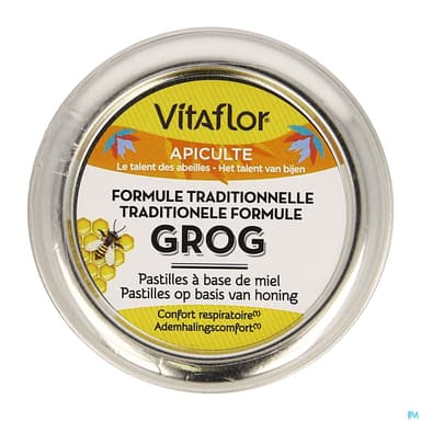 Vitaflor Grog Formule Tradit. Miel Past. 45g