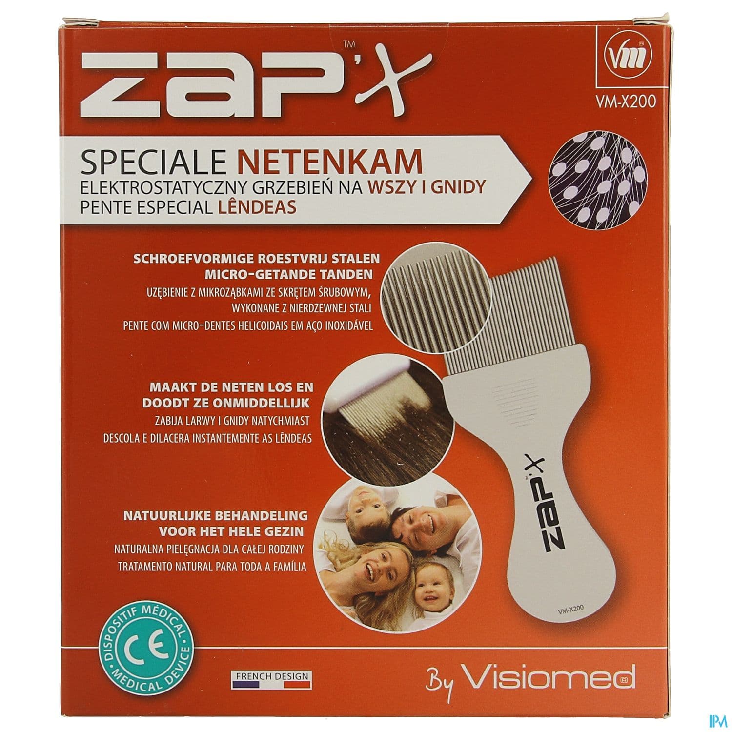 Zap X Peigne Antipoux Lentes Electronique