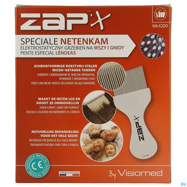 Zap X Peigne Antipoux Lentes Electronique