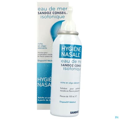 Eau Mer Isotonique Sandoz Conseil Spray 100ml