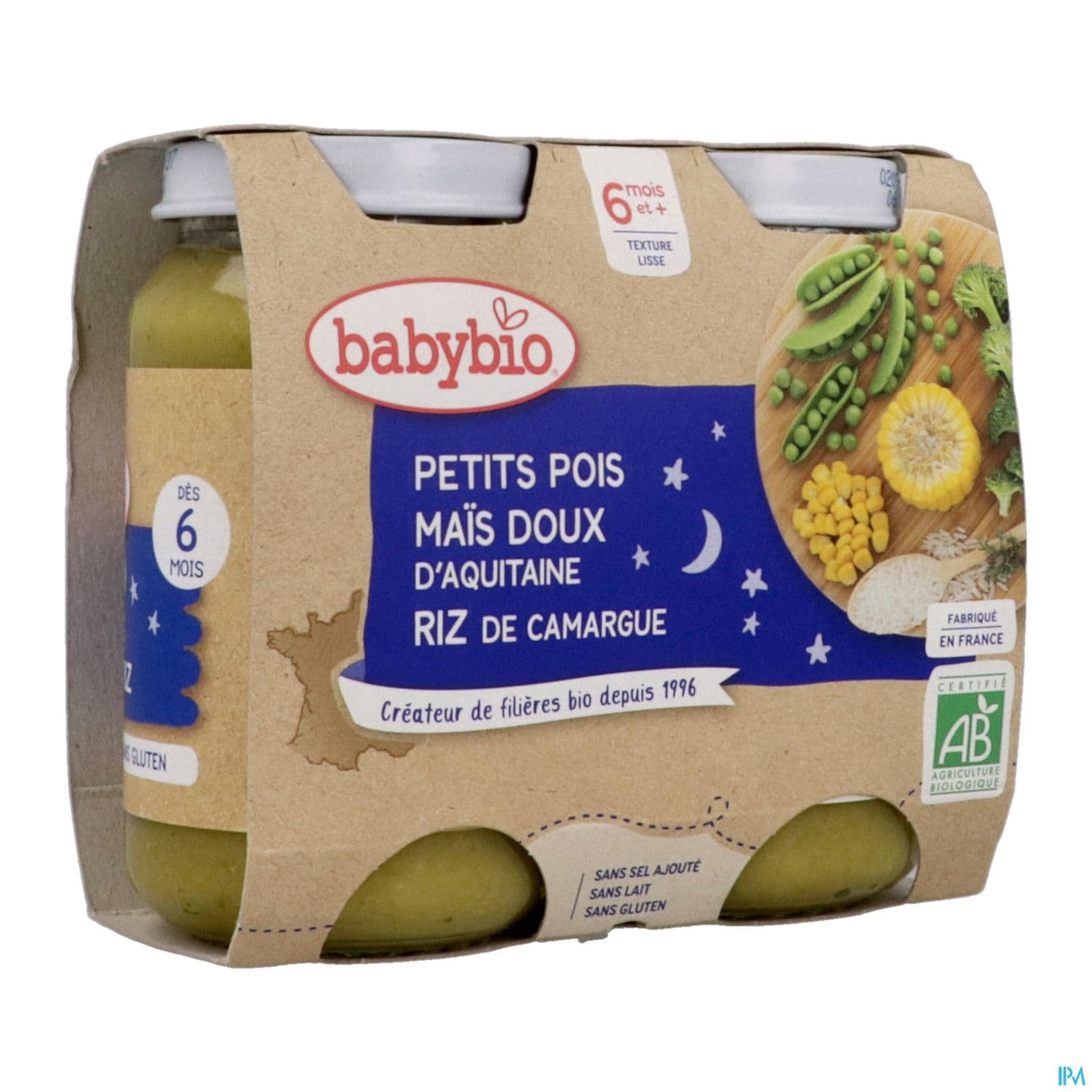 BABYBIO BON/NUIT PETIT POI2X200G