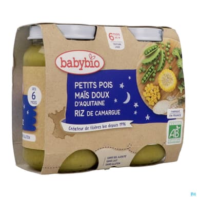 BABYBIO BON/NUIT PETIT POI2X200G